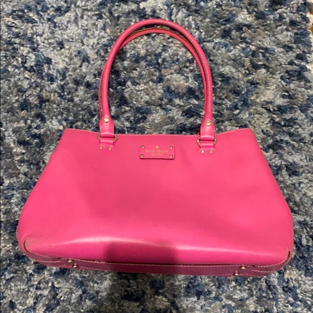 Kate Spade New York hot pink medium sized purse